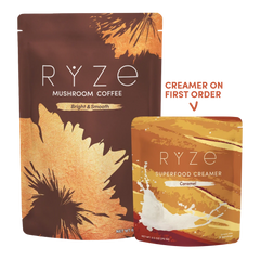 Mushroom Coffee + Caramel Creamer Set R9