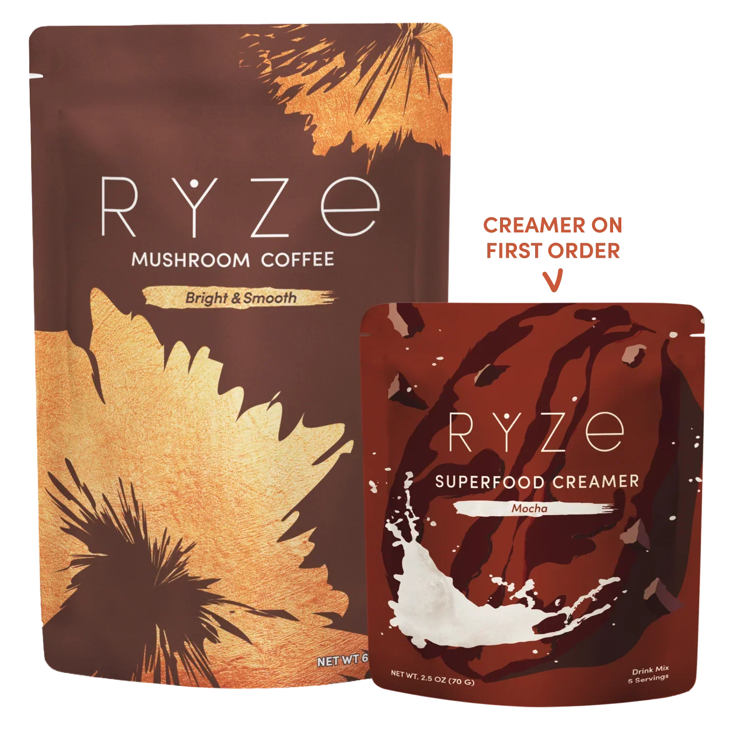 Mushroom Coffee + Mocha Creamer Set N5