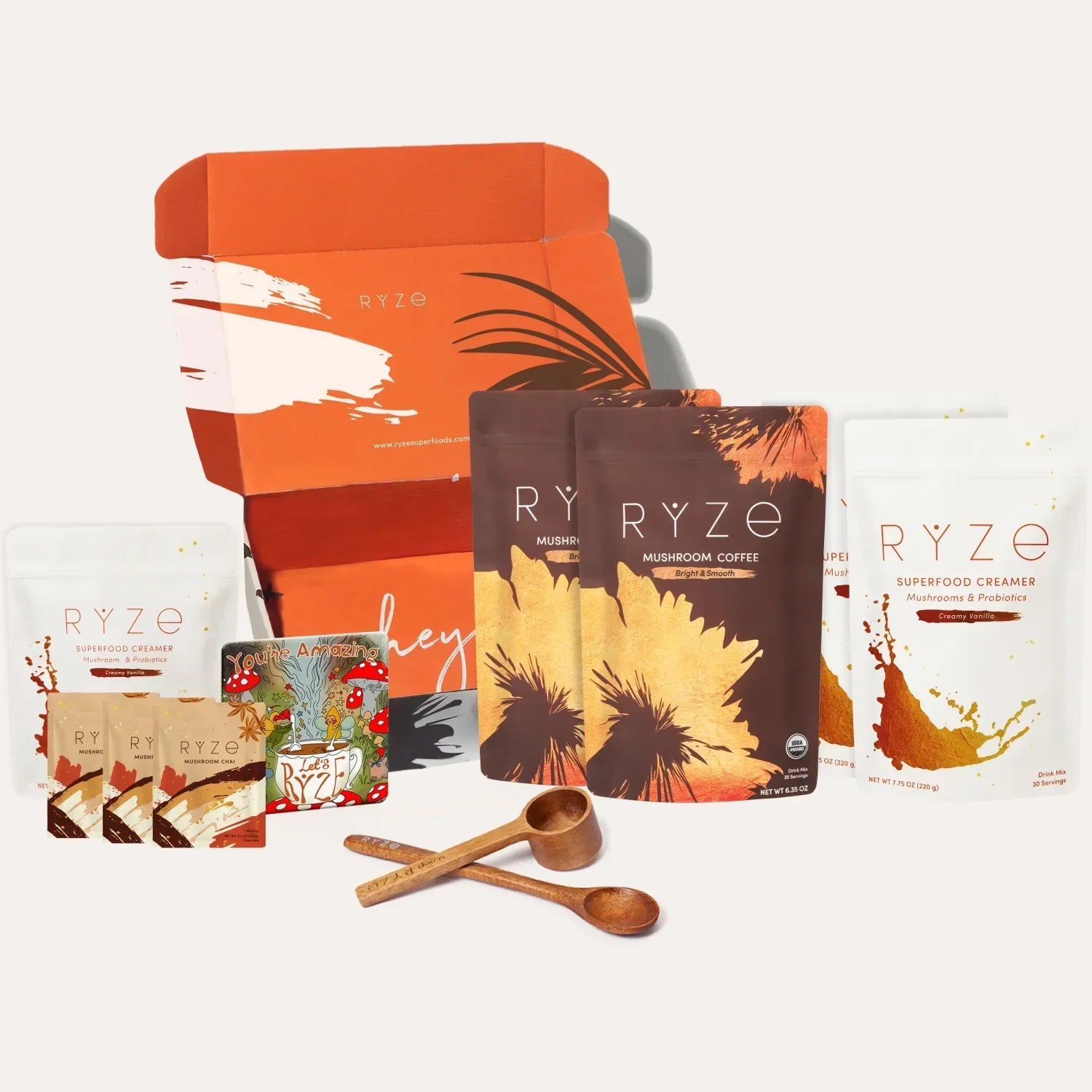 RYZE Lovers Gift Set: 2 Coffees + 2 Creamers C3