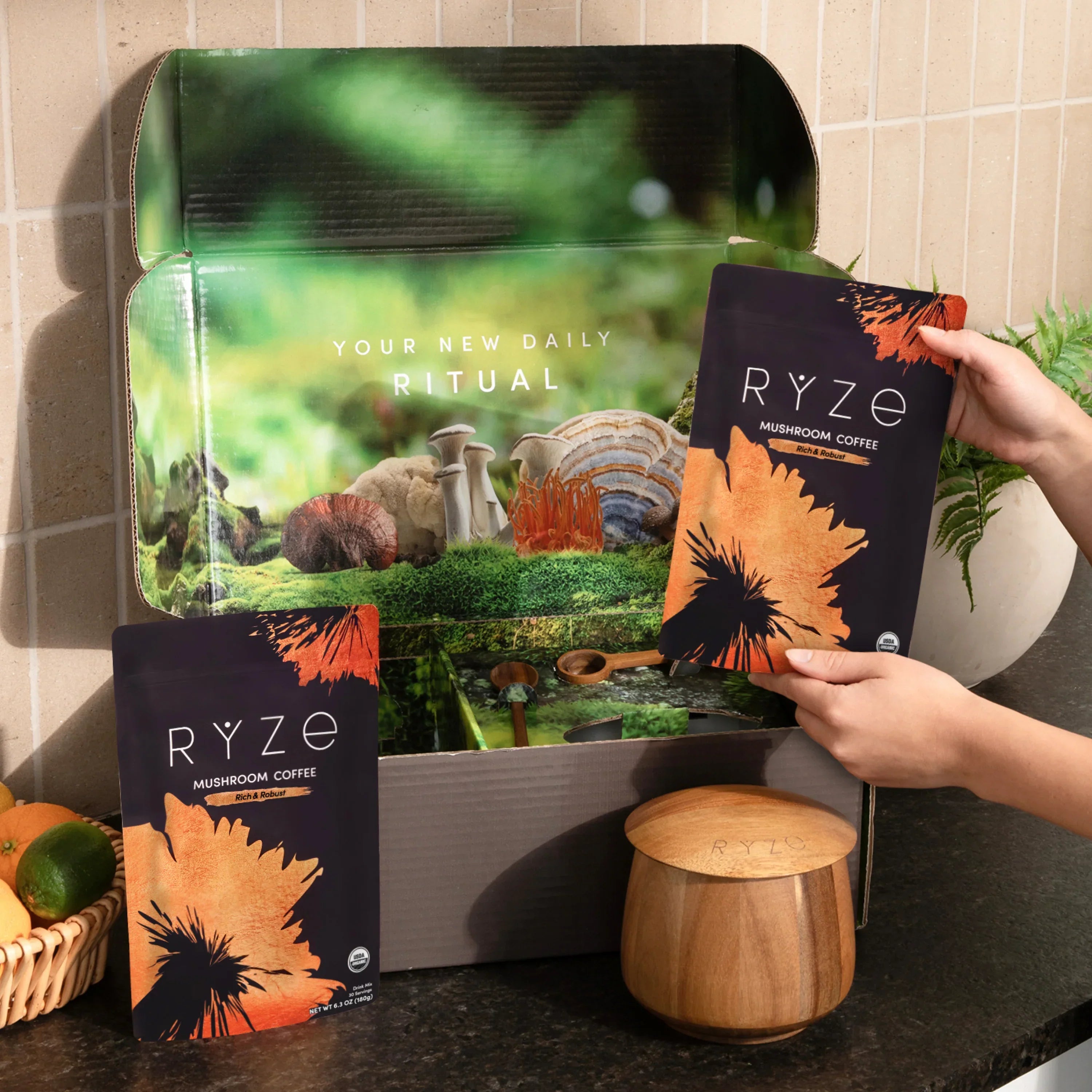 RYZE Ritual Set Dark Roast (90 Day Plan) Z6