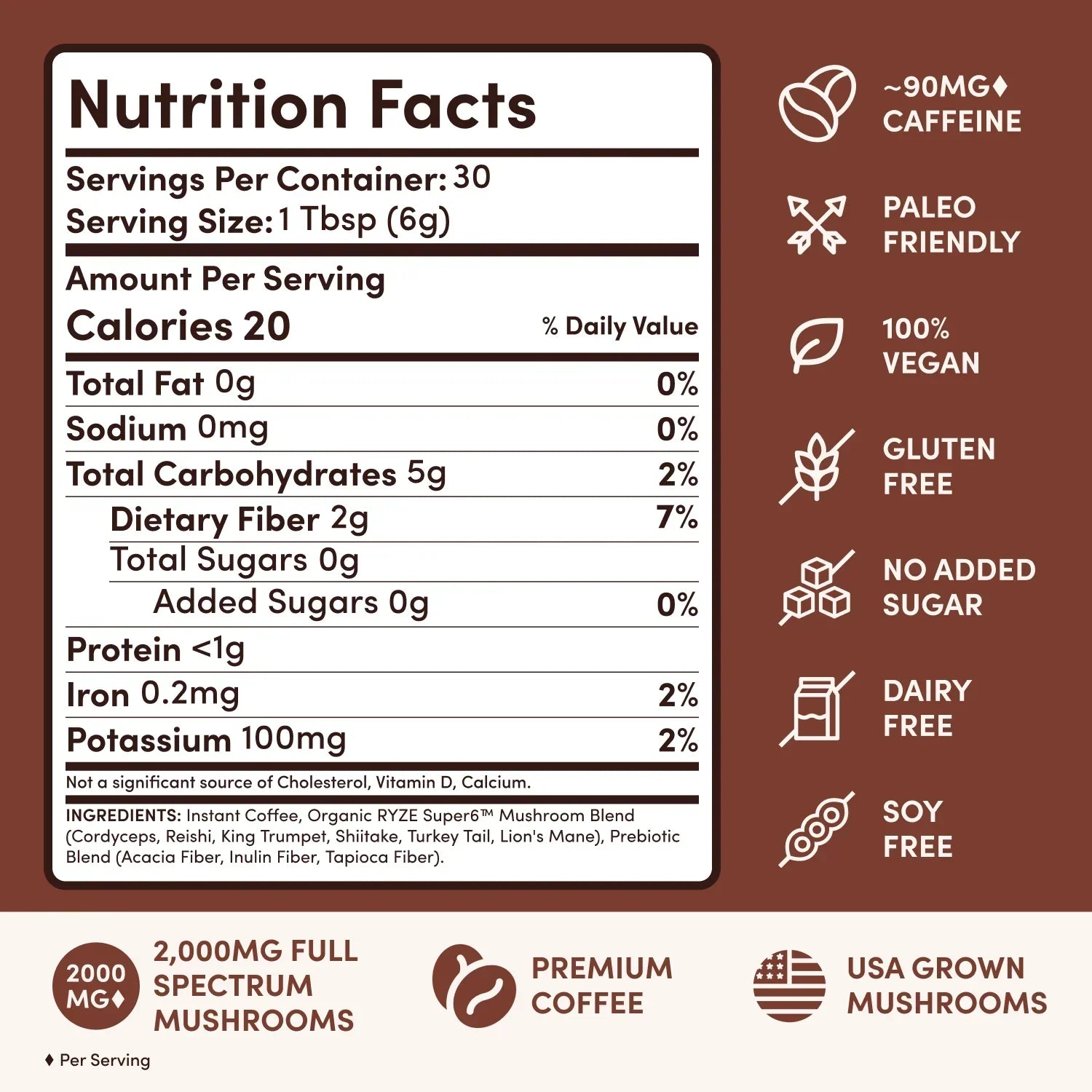 Mushroom Coffee Dark Roast Starter Kit 60 Serving Q3