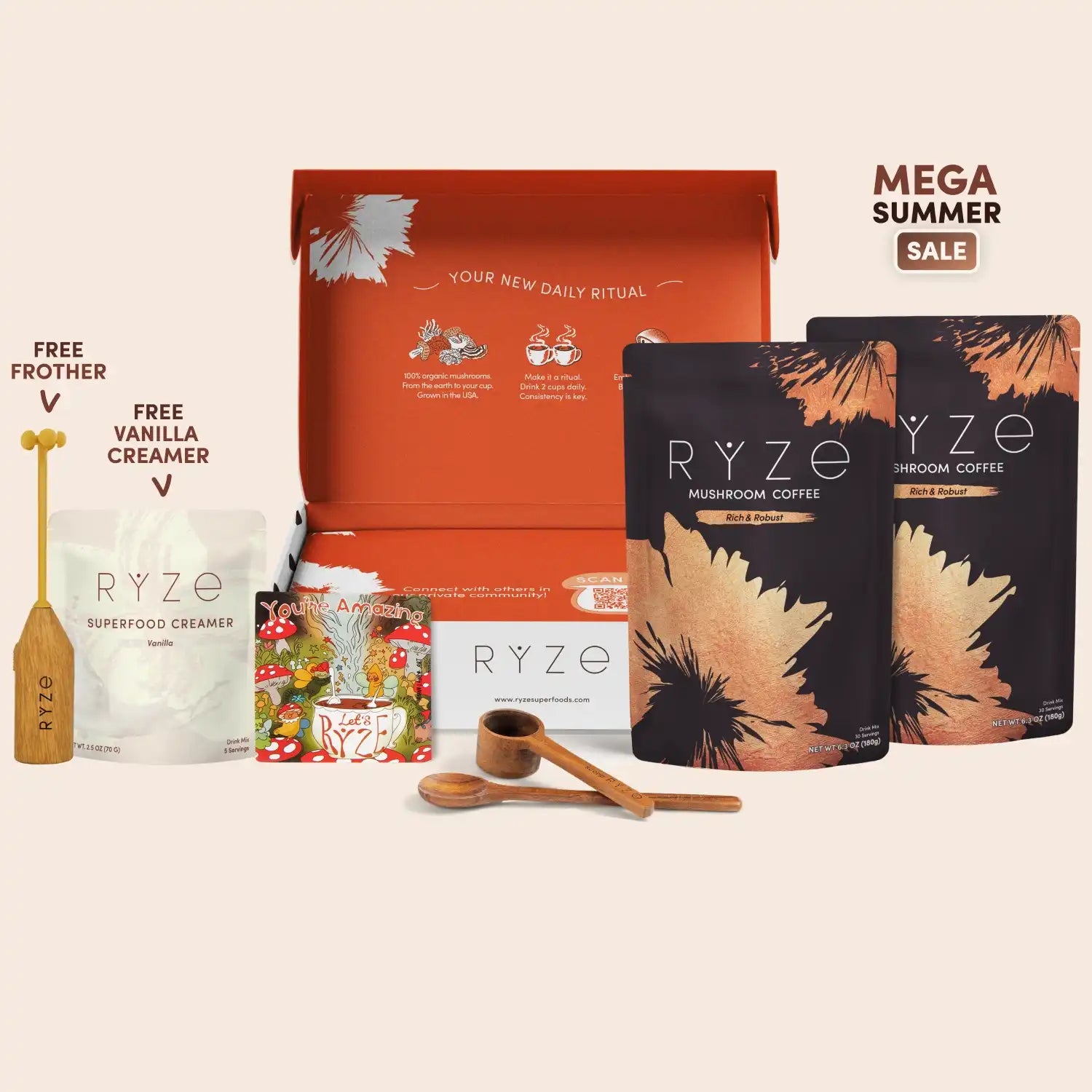 Mushroom Coffee Dark Roast Starter Kit (Upgrade) Q7