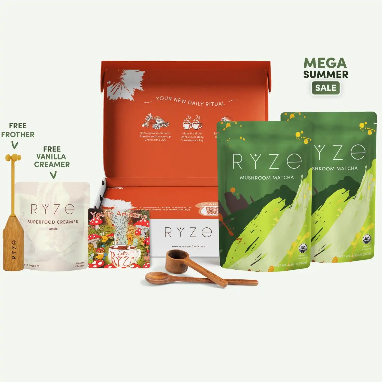 Mushroom Matcha Starter Kit (60 Servings) A5