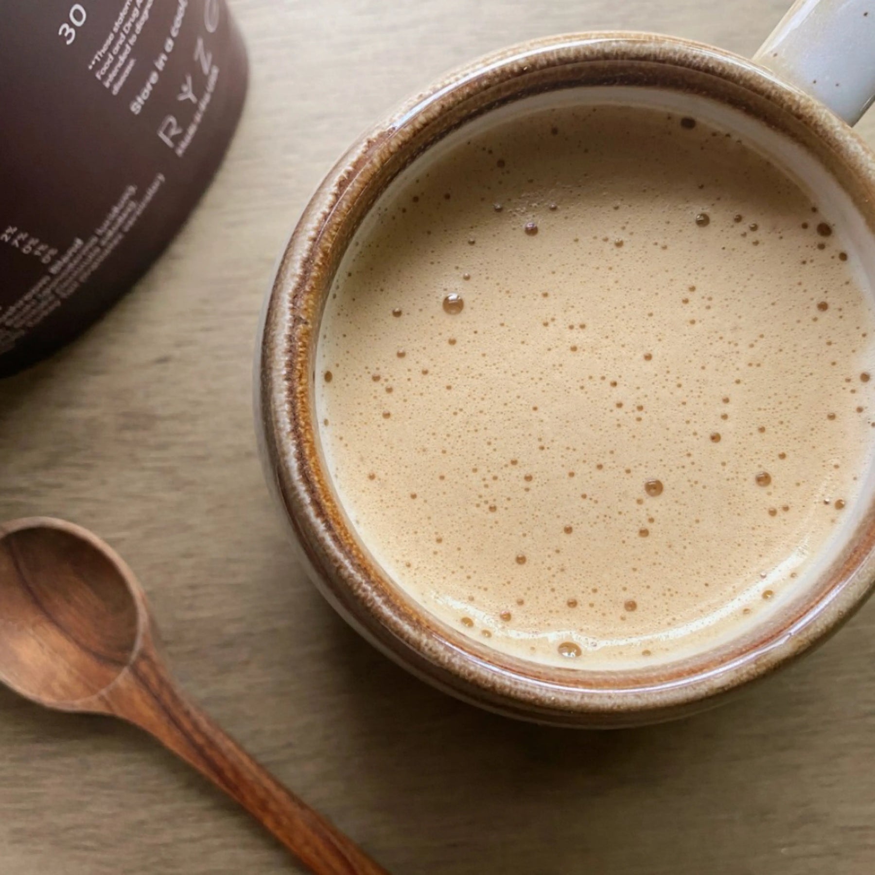 RYZE Mushroom Coffee — Organic Instant Coffee with Cordyceps & Reishi, 30 Servings W4