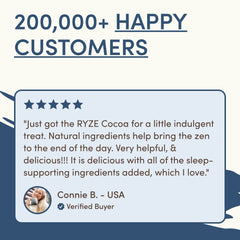 RYZE Mushroom Hot Cocoa — Organic Instant Cocoa with L-Theanine & Melatonin, 20 Servings Q7
