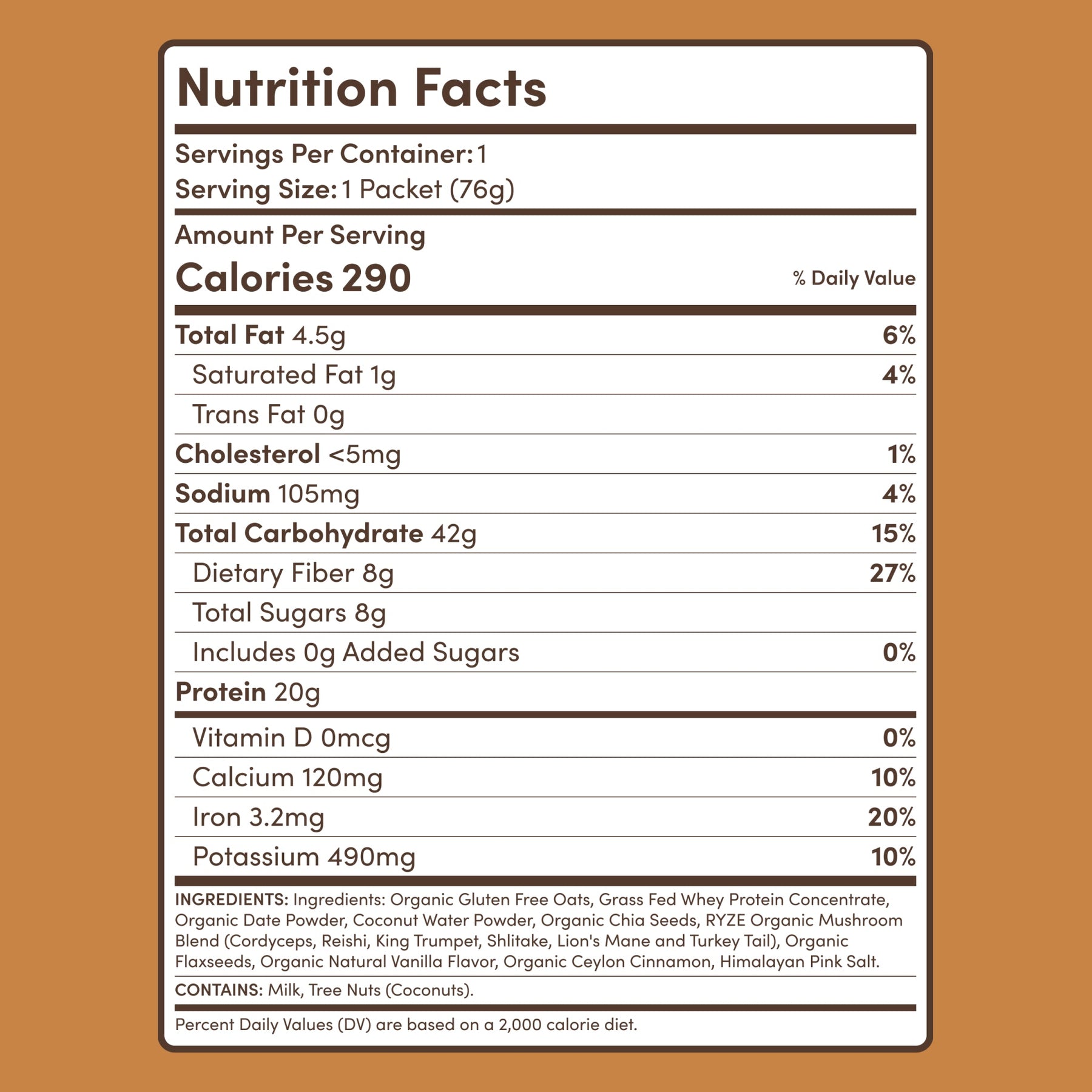 Mushroom Overnight Oats (14 Servings) E8