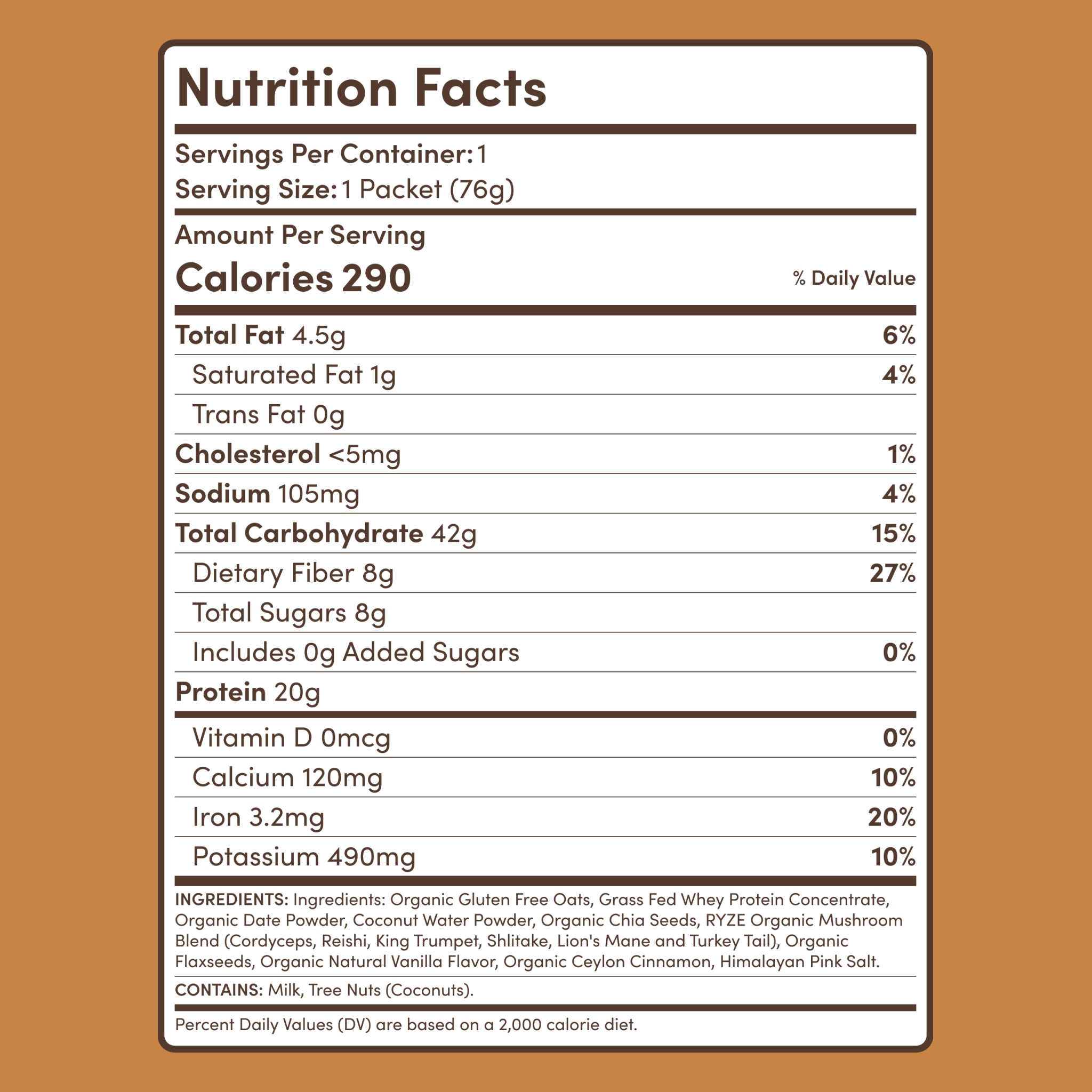 Mushroom Overnight Oats (14 Servings) E8