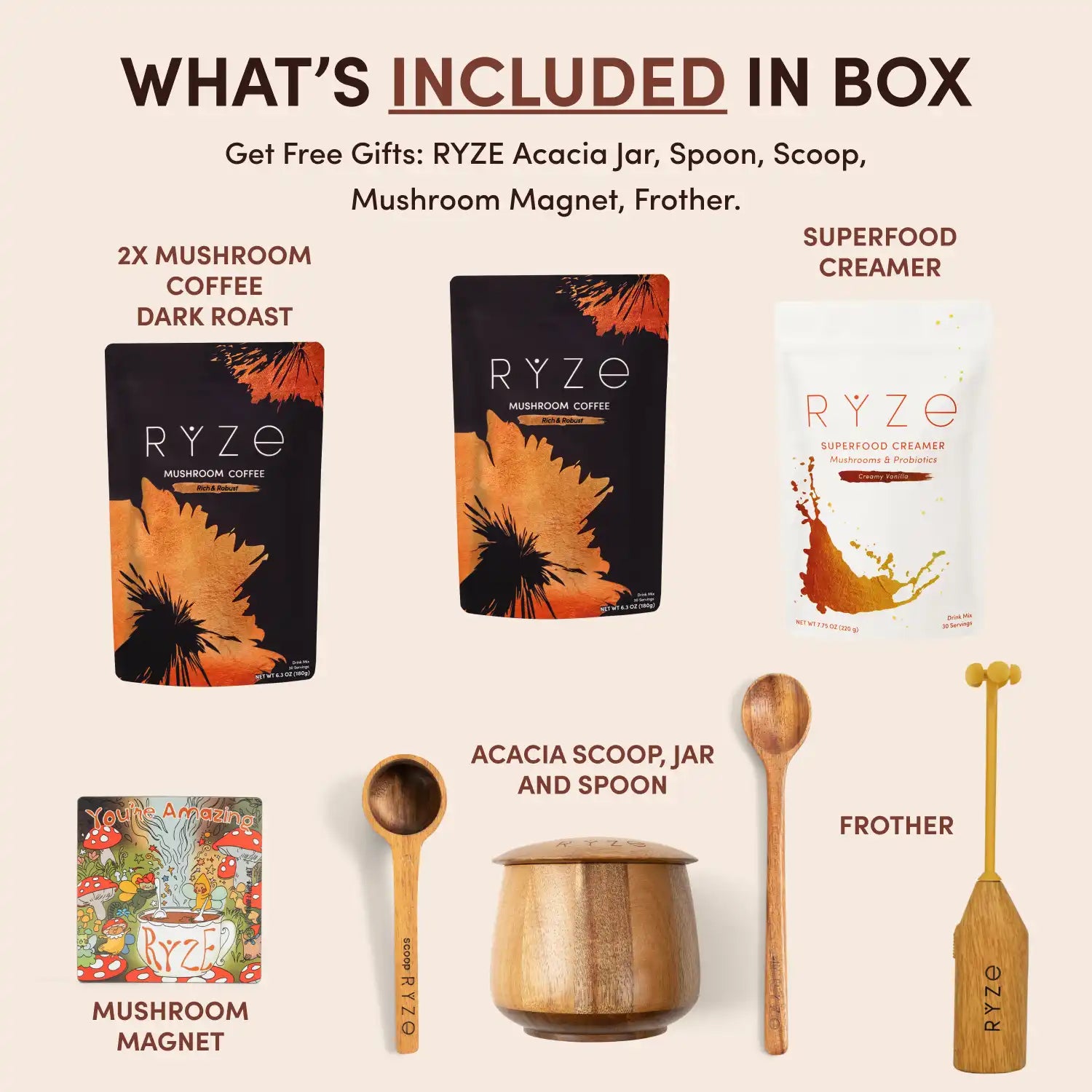 Mushroom Coffee Ritual Set U3
