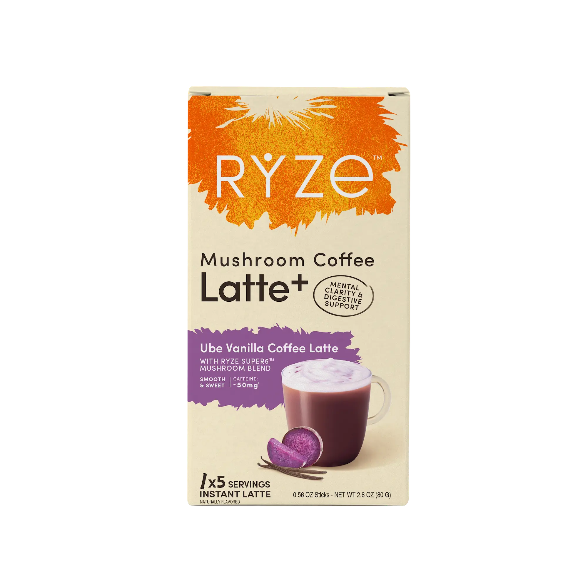 Ube Vanilla Coffee Latte Carton Z5