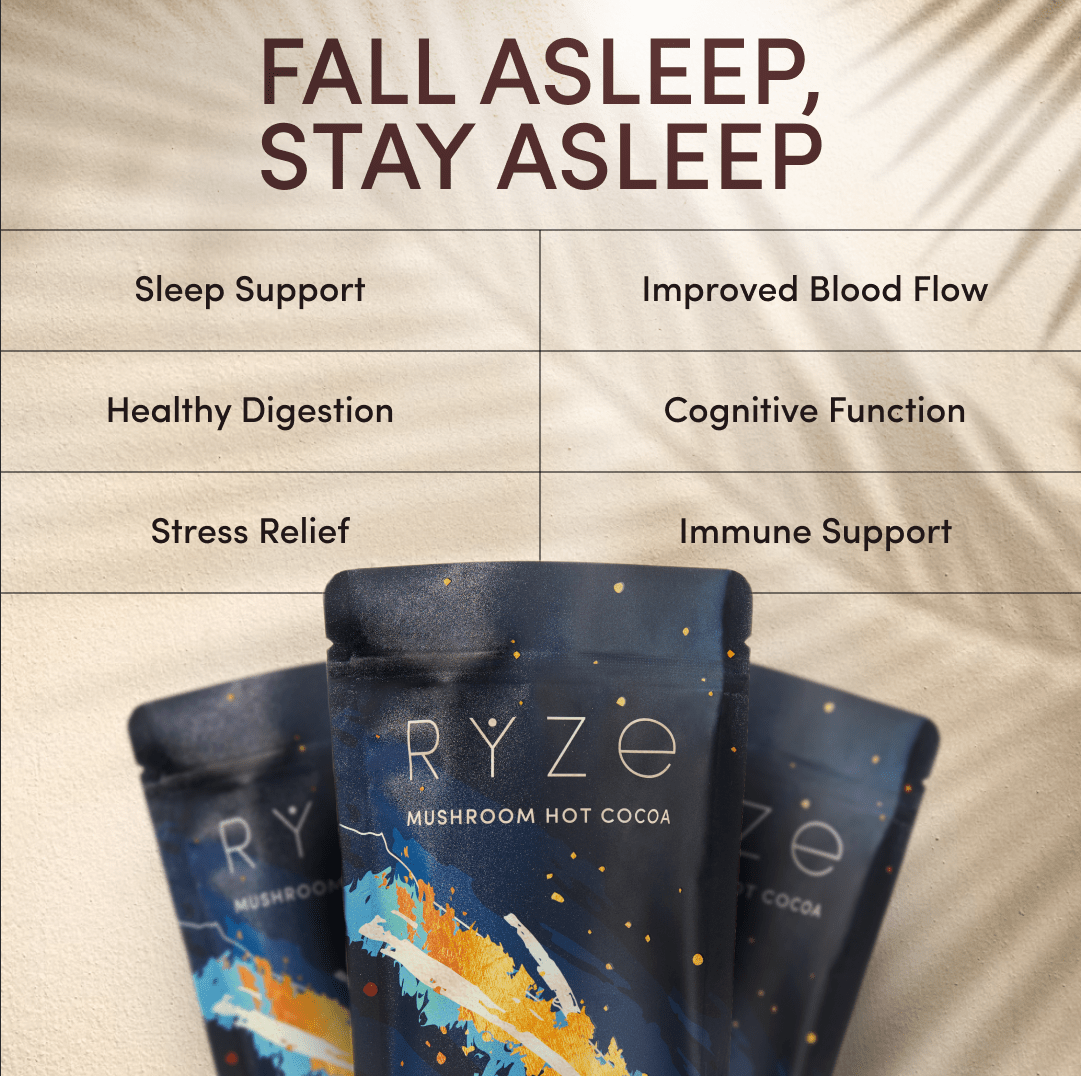 RYZE Hot Cocoa - with 6 Sleep Superfoods to Help Fall Asleep and Stay Asleep G1