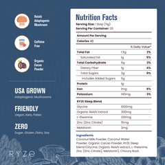 RYZE Hot Cocoa - with 6 Sleep Superfoods to Help Fall Asleep and Stay Asleep G1